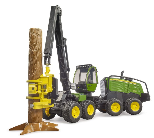ג'ון דיר מקצרה 1270G עם זרוע + גזע עץ 